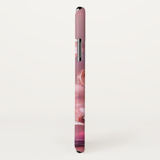 Sprankelende harten: Crystal iPhone Case (Achterkant / rechts)