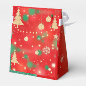 Sprankelende kerst elegantie bedankdoosjes (Achterkant)