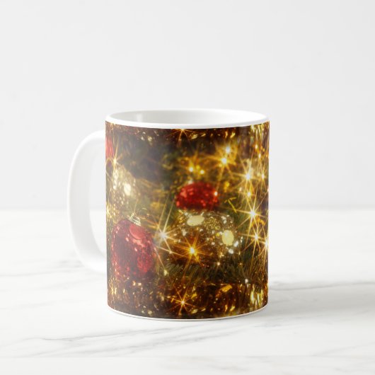 Sprankelende kerst Mok (Voorkant links)