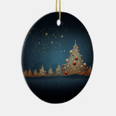 Sprankelende kerstboom 5 keramisch ornament (Rechts)