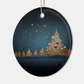 Sprankelende kerstboom 5 keramisch ornament (Links)