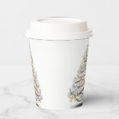 sprankelende kerstboom papieren bekers (Links)