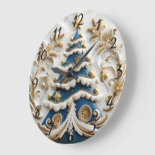 Sprankelende kerstklok met boom. grote klok (Hoek)