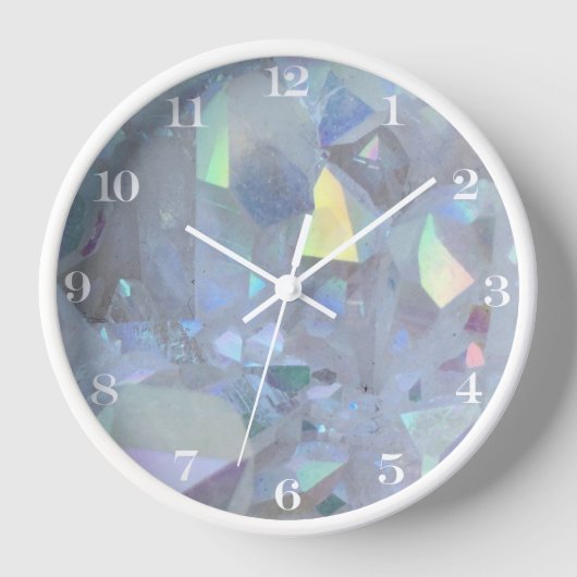 sprankelende kristal kwarts klok (Voorkant)