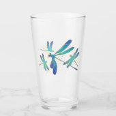 Sprankelende libellen glas (Voorkant)