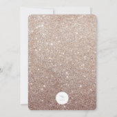 Sprankelende Lichten Chique Glitter Vakantie Feest Kaart (Achterkant)