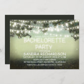 sprankelende lichtjes BACHELORETTE PARTY UITNODIGT Kaart (Voorkant / Achterkant)