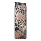 Sprankelende luipaardprint thermosbeker (Geroteerd rechts)