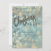 Sprankelende luxe bokeh zakelijke kerstfeest kaart (Voorkant)