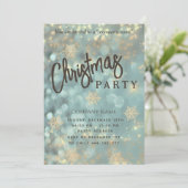 Sprankelende luxe bokeh zakelijke kerstfeest kaart (Staand voorkant)