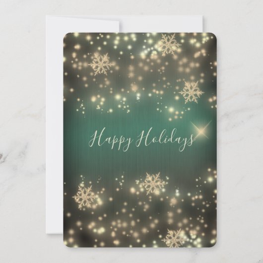 Sprankelende luxe corporate kerstfeest Invi Kaart (Achterkant)