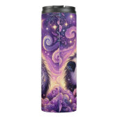 Sprankelende opossum in een Paarse droom Thermosbeker (Achterkant)