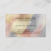 Sprankelende penseelstreken compositie 2 visitekaa visitekaartje (Achterkant)