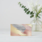 Sprankelende penseelstreken moderne achtergrond visitekaartje (Staand voorkant)