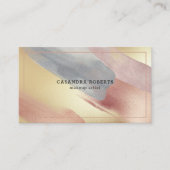 Sprankelende penseelstreken moderne achtergrond visitekaartje (Voorkant)