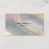 Sprankelende penseelstreken samenstelling visitekaartje (Voorkant)