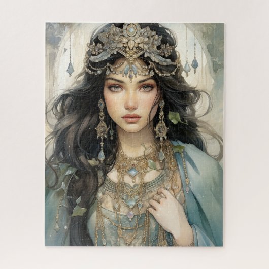 Sprankelende pracht: Indiase juweel Legpuzzel (Verticaal)