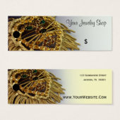 Sprankelende Rhinestone Leeuw Sieraden Prijs Label Mini Visitekaartjes (Voorkant /achterkant)