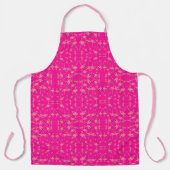 Sprankelende roze flamingo glitter hart schort (Voorkant)