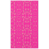 Sprankelende roze flamingo glitter hart tafelkleed (Voorkant)