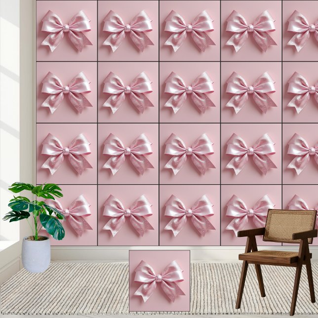 Sprankelende roze glitterboog behang (Creator heeft geüpload)