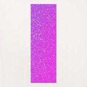 Sprankelende roze Paarse Glitter Ombre Bright Cool Yogamat (Voorkant)