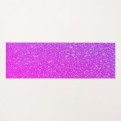 Sprankelende roze Paarse Glitter Ombre Bright Cool Yogamat (Voorkant (horizontaal))