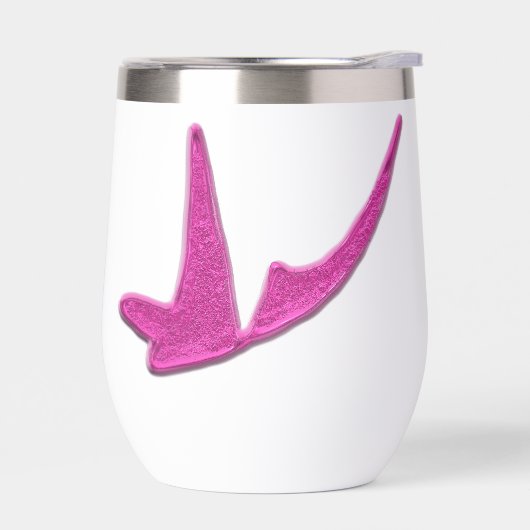 Sprankelende roze vlinder (Links)