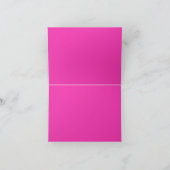 Sprankelende roze vlinder feestdagen kaart (Binnen)