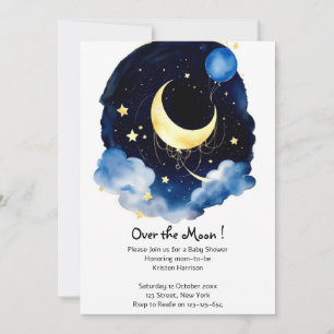 Sprankelende Sky Boy Baby shower Celestial Dreams Kaart