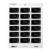 Sprankelende spinnenwebben Halloween Feestuitnodig Etiket (Full Sheet)