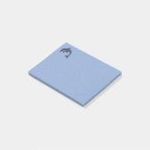 Sprankelende springende dolfijn Swirl Eyes Blauw W Post-it® Notes (Schuin)
