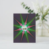 sprankelende ster briefkaart (Staand voorkant)