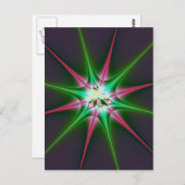 sprankelende ster briefkaart (Voorkant / Achterkant)