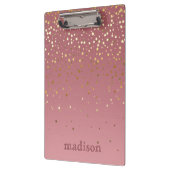 Sprankelende sterren met Rozen gouden achtergrond Klembord (Links)