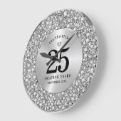 Sprankelende witte diamanten 25e bruiloft Jubileum Grote Klok (Hoek)