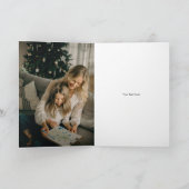 Sprankelende Xmas Shot Glas Fotokaart Feestdagen Kaart (Binnen)