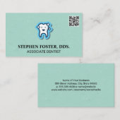 Sprankeltandpictogram | QR-code Visitekaartje (Voorkant / Achterkant)