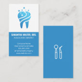 Sprankeltandpictogram | verwante tandarts visitekaartje (Voorkant / Achterkant)