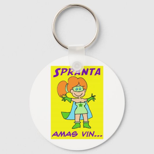 spranta esperanto amas vin sleutelhanger (Voorkant)
