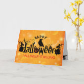 Spraoky Happy Halloween Concept Design Kaart (Gele Bloem)