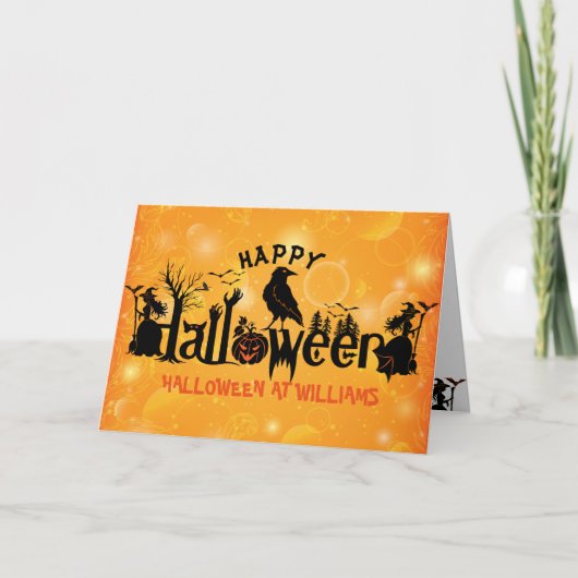 Spraoky Happy Halloween Concept Design Kaart (Voorkant)