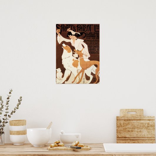 SPRATT'S PATENT Dog Food  Frans Art Deco Poster (Keuken)