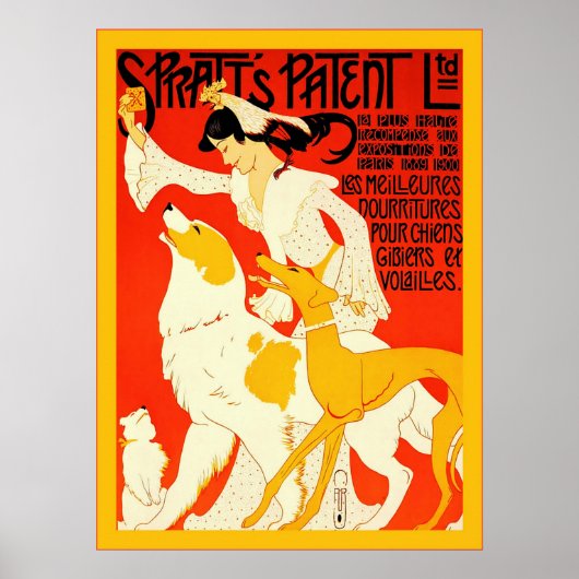 Spratt's Patent Ltd ~  Frans Adverteren Poster (Voorkant)