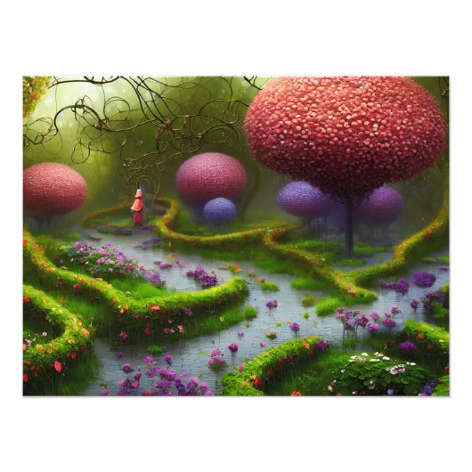 Sprawling Garden Foto Afdruk (Voorkant)