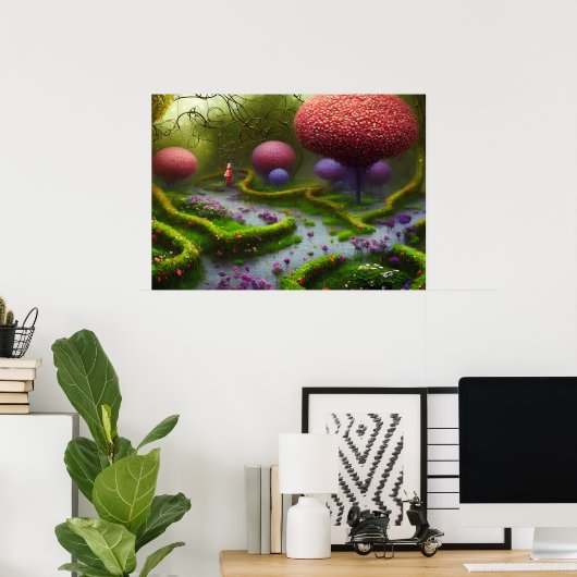 Sprawling Garden Poster (Thuiskantoor)