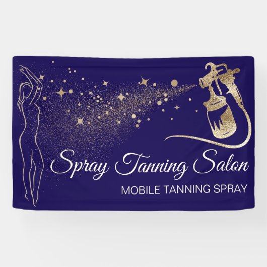 Spray Body Tan Navy Zwart Brons Spandoek (Horizontaal)