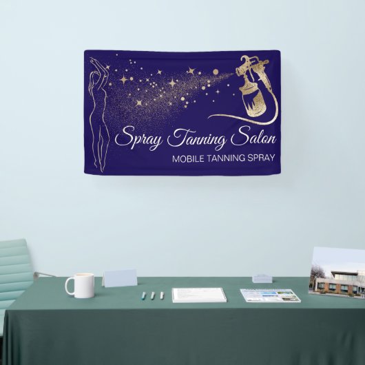 Spray Body Tan Navy Zwart Brons Spandoek (Beurs)