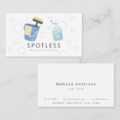 Spray Bottle & Bucket Cleaning Service Maid Busine Visitekaartje (Voorkant / Achterkant)