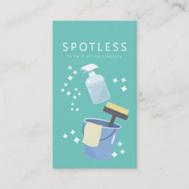 Spray Bottle & Bucket Cleaning Service Maid Visitekaartje